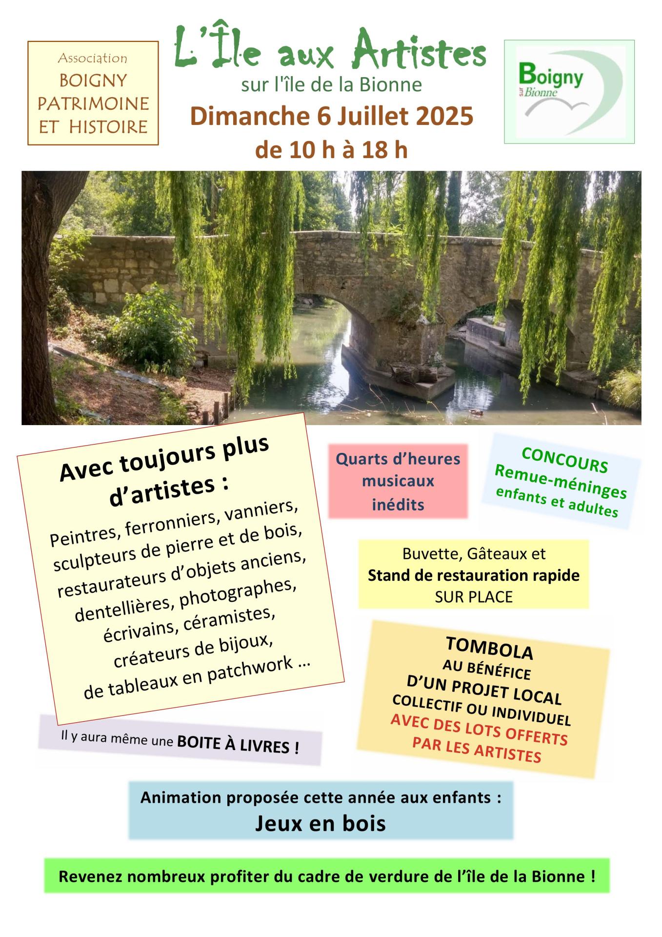 2025 ile aux artistes affiche a4 1